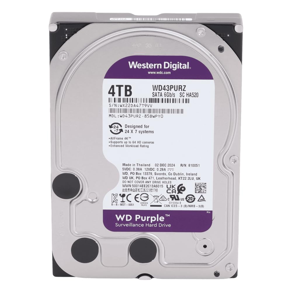 Western Digital WD Purple 4TB HDD㉓☆ HD Western Digital WD Purple 4TB SATA III 256MB | Amazon.com.br